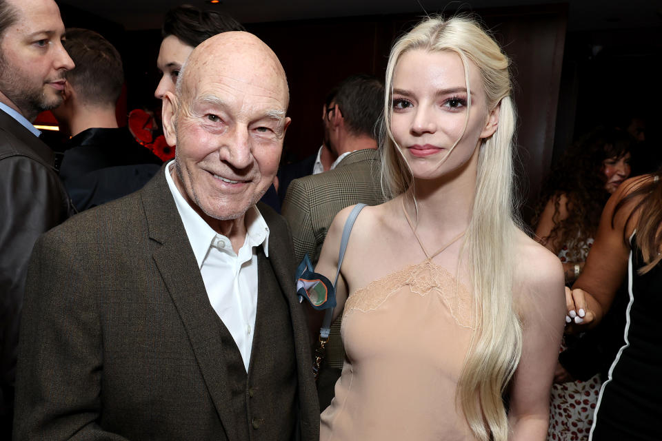 Patrick Stewart and Anya Taylor-Joy