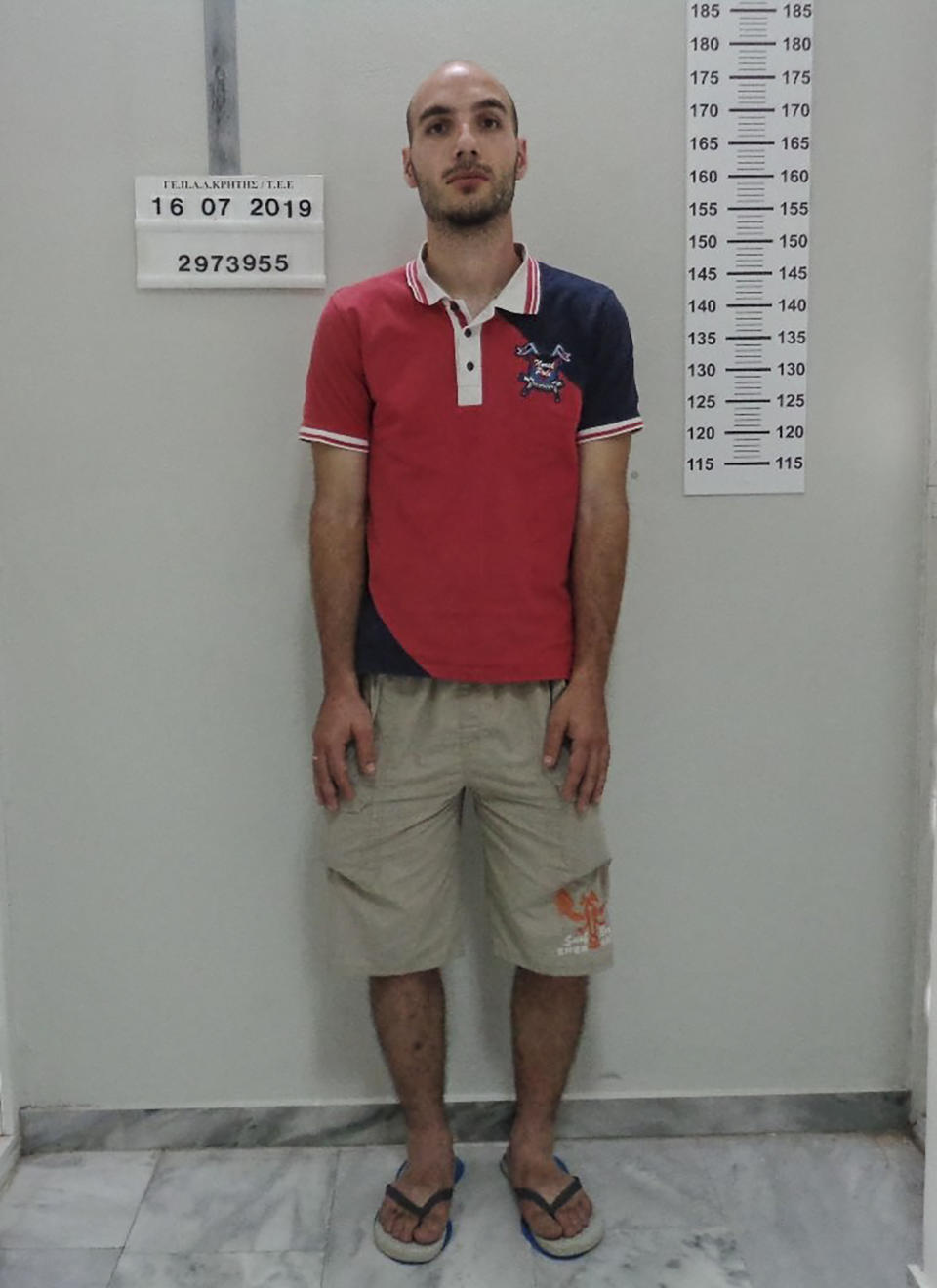 This undated handout photo provided by the Greek Police and released on Thursday, July 18 2019 shows 27-year-old Yiannis Paraskakis, accused of the brutal killing of American Suzanne Eaton. Greek authorities say they have identified a suspect accused of the brutal killing and rape of American scientist Suzanne Eaton. Paraskakis has been charged with the rape and murder of Eaton, 59, who disappeared on July 2 while attending a conference near Chania and whose body was found six days later in an abandoned underground storage site used during World War II. (Greek Police via AP)