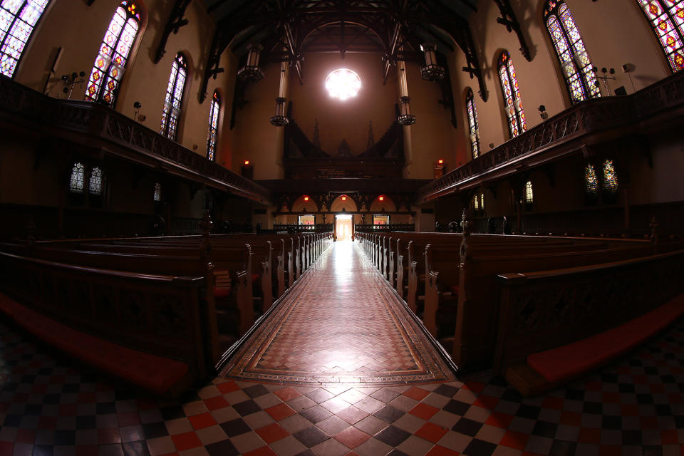 Beaming light in St. Georges Church