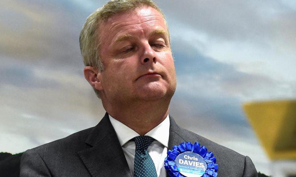 Conservative MP Chris Davies after losing his seat.