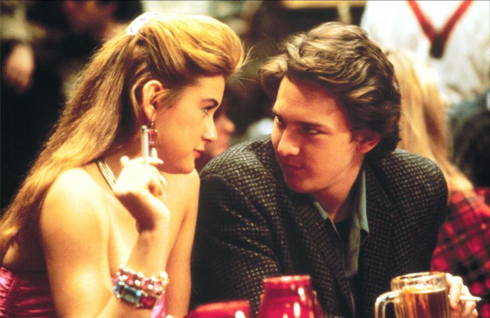 Andrew McCarthy and Demi Moore in St. Elmo’s Fire