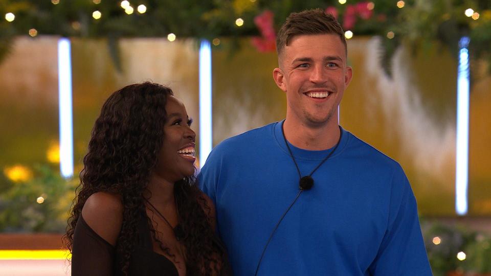 Kaz and Mitch were matched on Love Island. (ITV)