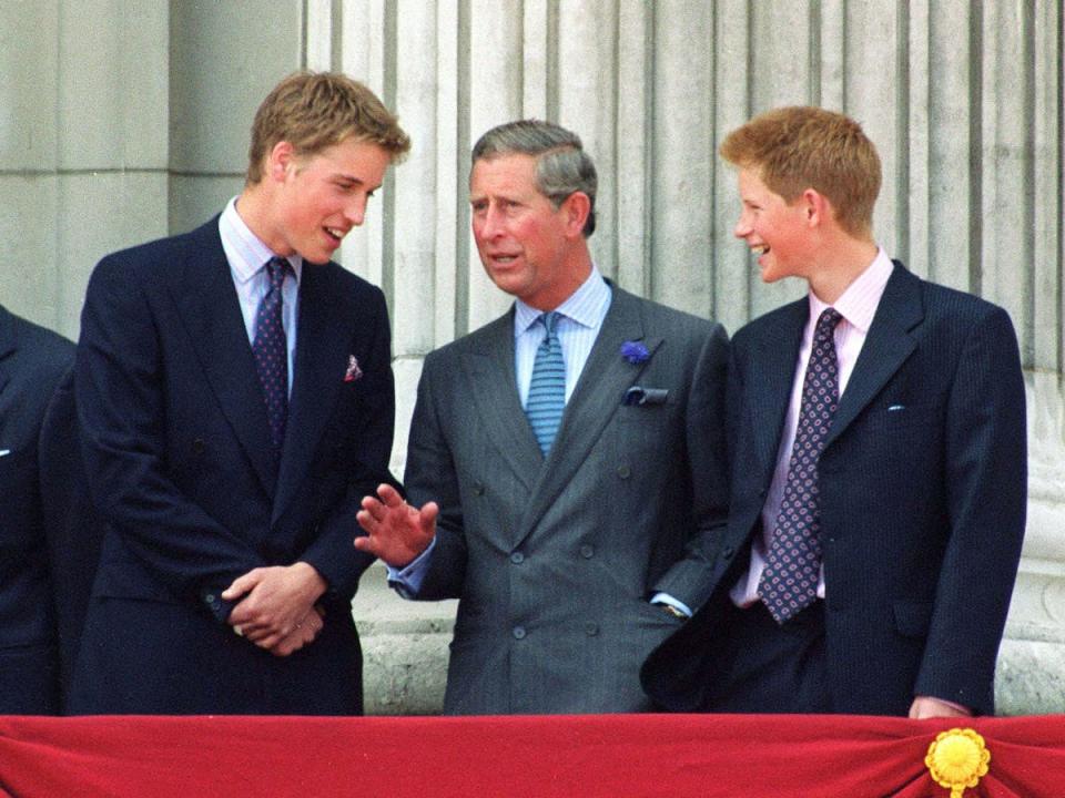 Harry, William, and Charles 2000