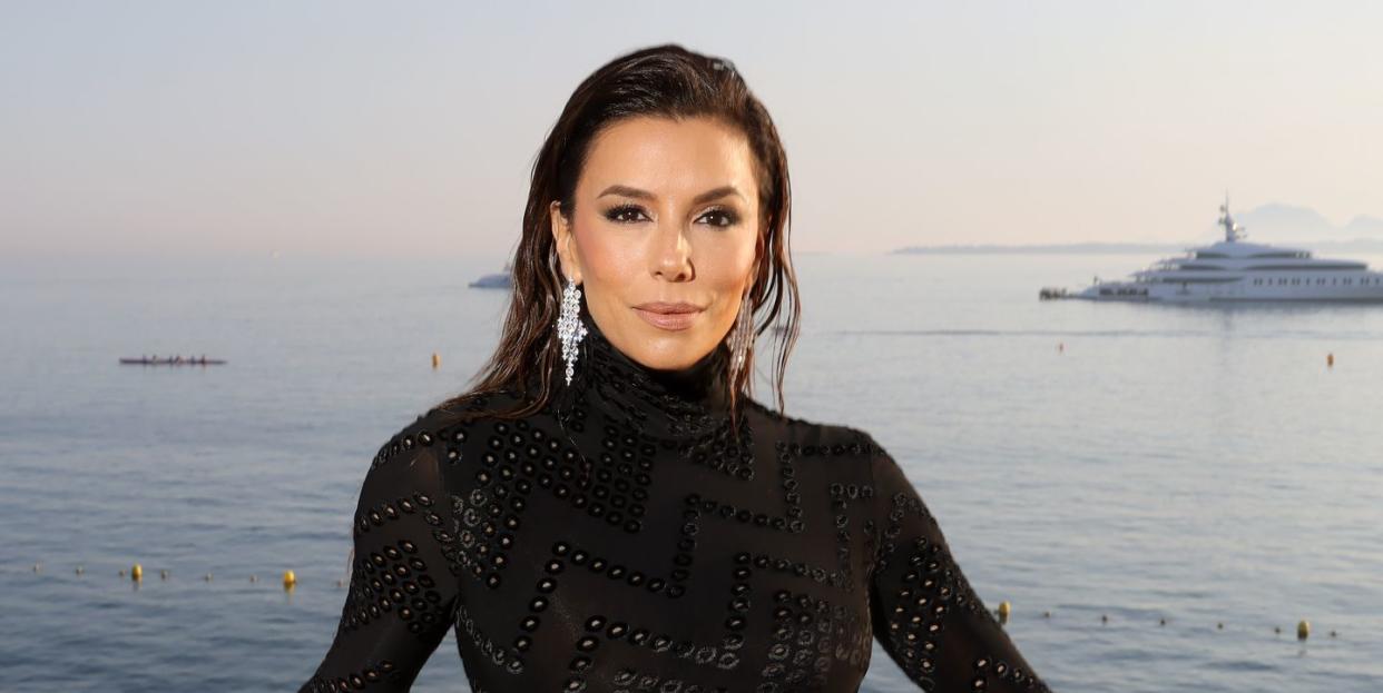cap dantibes, france may 23 eva longoria attends the cannes film festival air mail party at hotel du cap eden roc on may 23, 2023 in cap dantibes, france photo by victor boykogetty images for air mailwarner brothers discovery