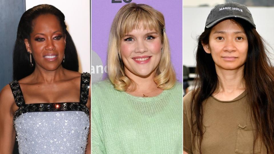 Regina King, Emerald Fennell y Chloe Zhao