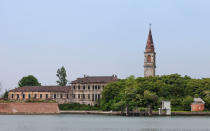 <p>When the plague started to tear through Venice, governors decided to quarantine the victims on the small island of Poveglia in the Venetian lagoon. It’s estimated that as many as 160,000 plague victims lived and died on the island between 1793 to 1814. Since then, mass graves have been unearthed. Poveglia also housed a mental hospital from 1922 to 1968, and the chief psychologist was rumored to have tortured and killed many of his patients. He eventually went mad with the guilt and threw himself from the island's belltower. Reports say it wasn't the fall that killed the psychologist, but a ghostly fog that rolled in and strangled him. </p>