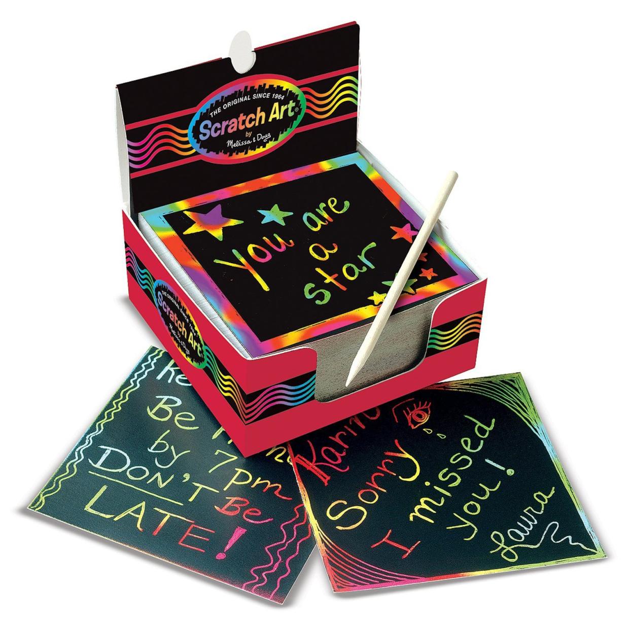 Scratch Art Rainbow Mini Notes