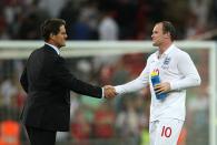 <p>Wayne Rooney with Fabio Capello </p>