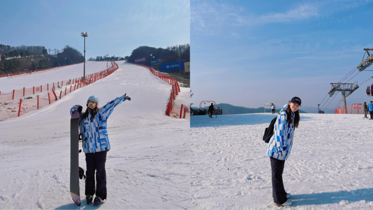 ▲洪川大明滑雪場玩法—單板滑雪（snowboard）
（圖／@jennifer10_05, Instagram)