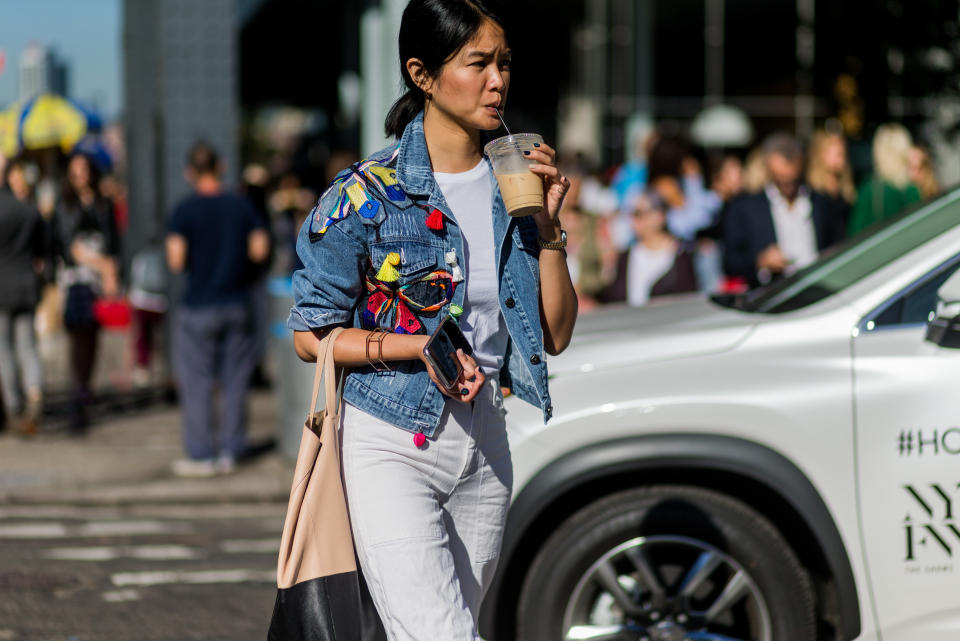 Picture of NYFW Street Style Denim Jacket