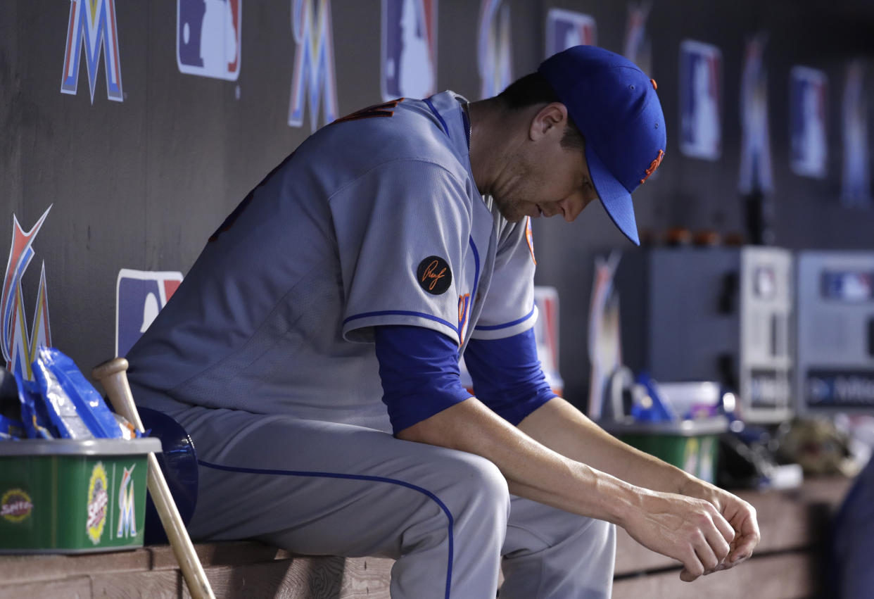 Jacob deGrom is sick of losing with the Mets. (AP Photo)