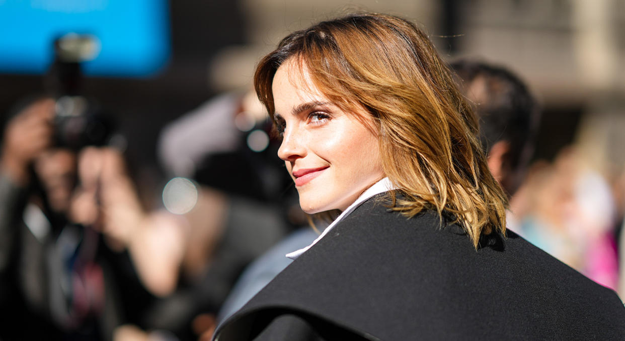 From Hermione to Belle, Emma Watson's hair has changed as much as her characters. (Getty Images)