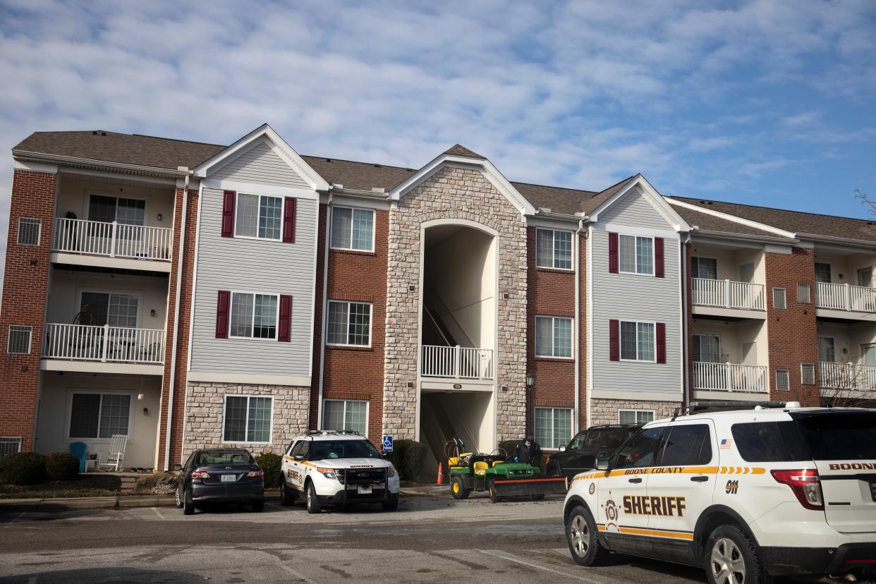 The Boone County Sheriff's Office continues to investigate a quadruple stabbing at an apartment complex near Walton Jan. 9 that left a mother and two children dead.