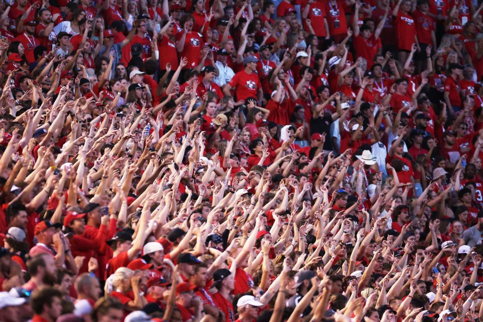 Ute fans cheer in Salt Lake City on Thursday, Aug. 31, 2023 during the season opener. Utah won 24-11. | Jeffrey D. Allred, Deseret News