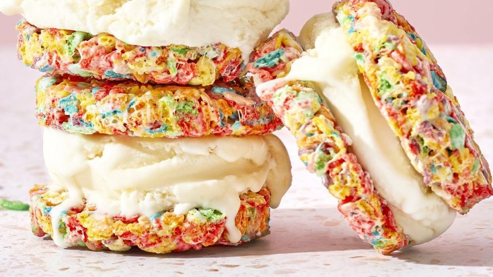 fruity pebbles ice cream sandwich