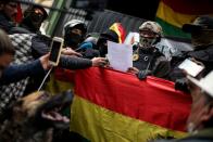 Protest against Bolivia's President Evo Morales in La Paz