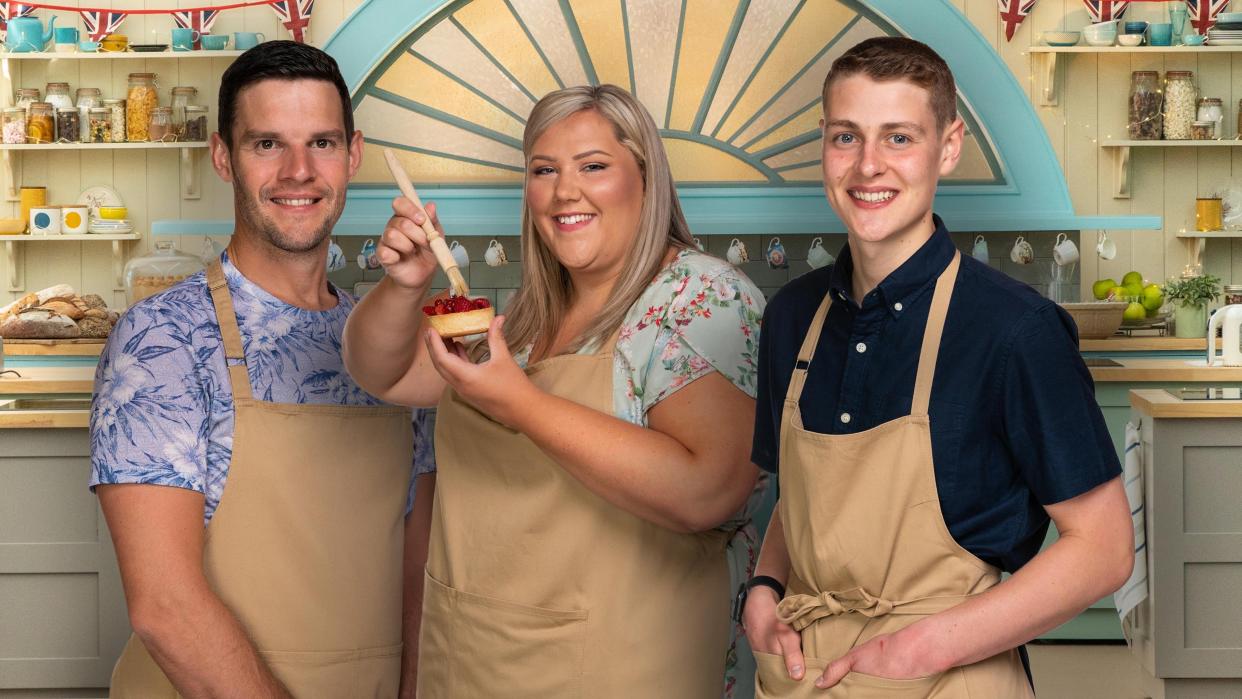 <p>Dave, Laura, and Peter competed in ‘The Great British Bake Off’ final</p> (Channel 4)