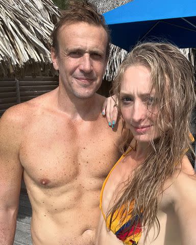 <p>Kayla Radomski/Instagram</p> Jason Segel (L) and Kayla Radomski (R)