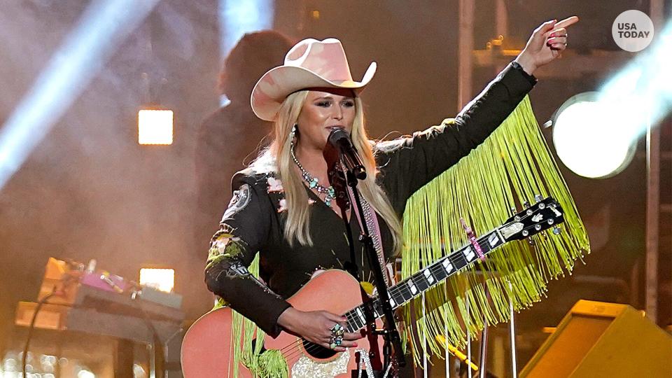 Miranda Lambert performs onstage during the 2022 CMT Music Awards on April 11, 2022 in Nashville, Tennessee.