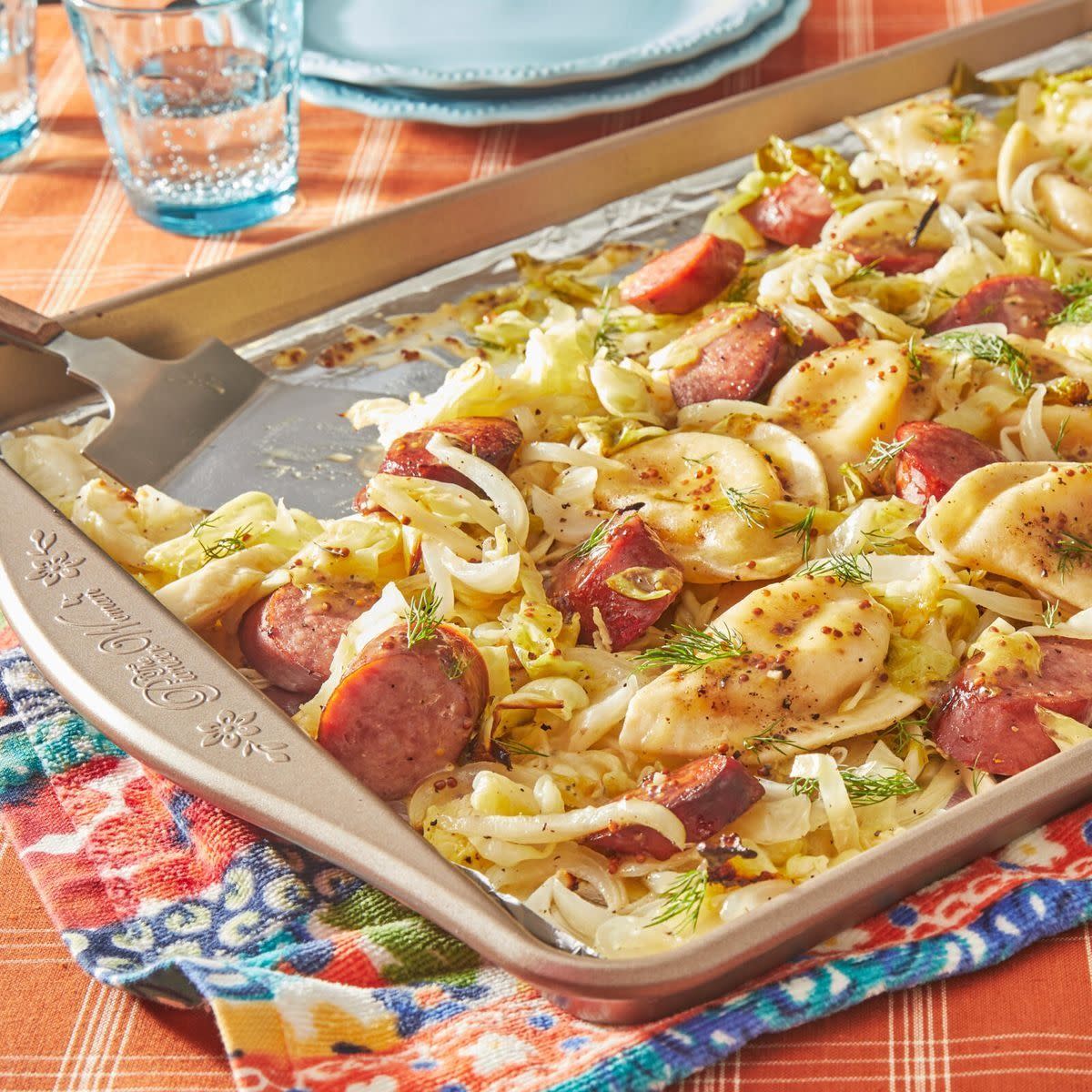 pierogi kielbasa sheet pan dinner fall recipe