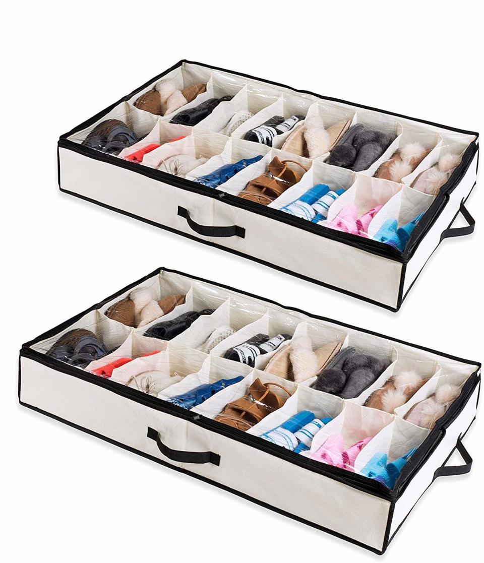 under bed shoe organizer woffit