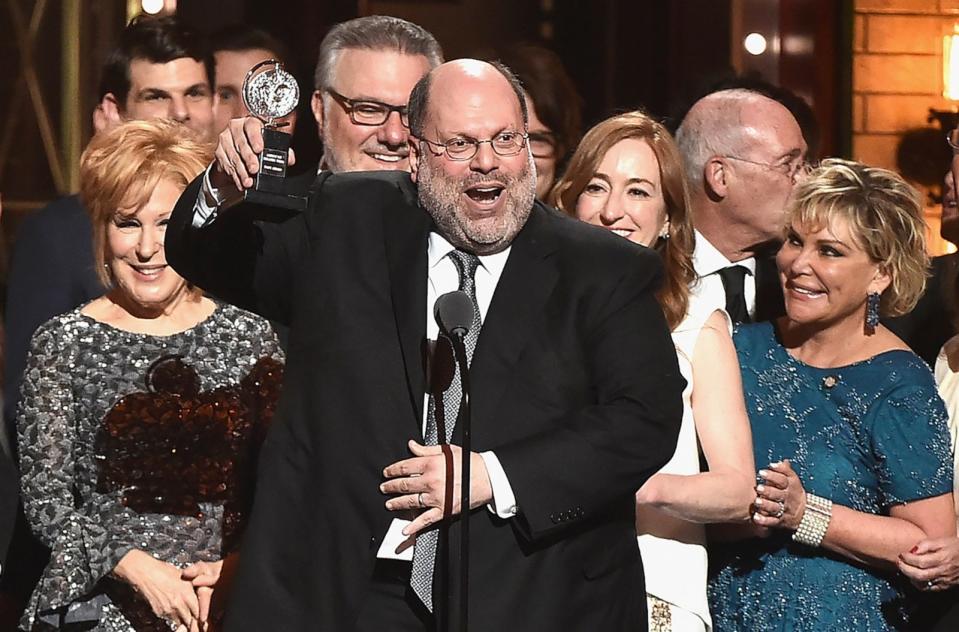 PHOTO: Producer Scott Rudin and the cast of Hello, Dolly! accept the award for Best Revival of a Musical onstage during the 2017 Tony Awards, June 11, 2017, in New York City. (Theo Wargo/Getty Images)