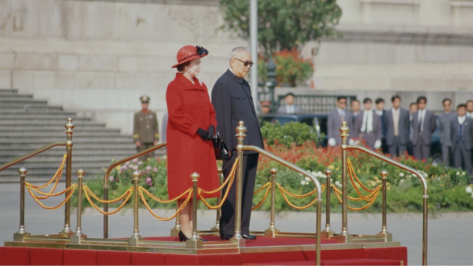 SHE WAS THE FIRST BRITISH MONARCH TO VISIT CHINA, IN 1986