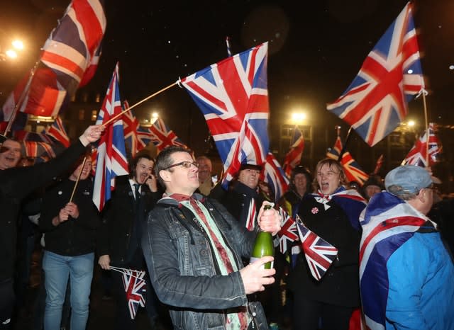 Celebrations were held by some as the UK officially left the EU on January 31