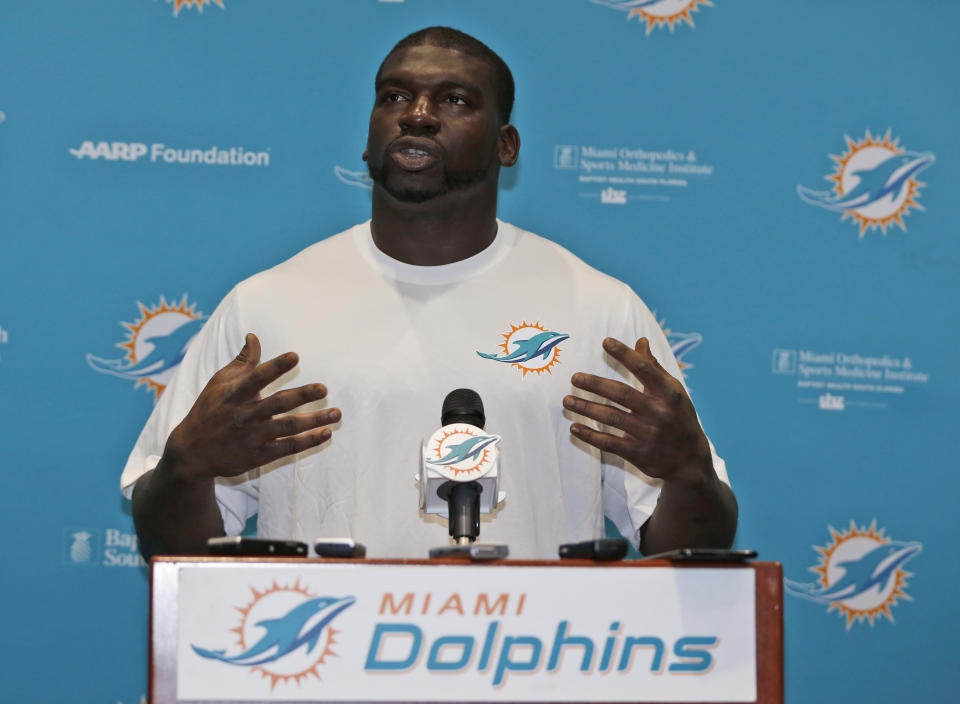 Miami Dolphins line backer Lawrence Timmons has returned to the team after a two-game absence. (AP)