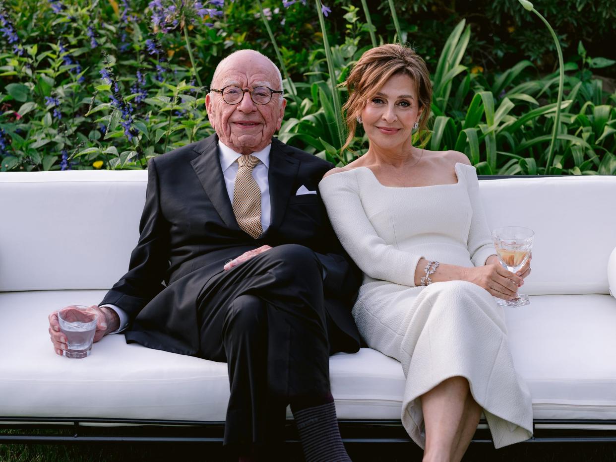 Rupert Murdoch and Elena Zhukova wedding photos