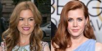 <p>It’s not just their gorgeous red hair that has us seeing double with these two actors.</p><p> Despite a difference in eye colour, the Arrival and Bachelorette actors often get mistaken for each other. Fisher joked about the duo's striking resemblance in a 2009 Allure<a href="https://www.allure.com/gallery/isla-fisher" rel="nofollow noopener" target="_blank" data-ylk="slk:cover story;elm:context_link;itc:0;sec:content-canvas" class="link "> cover story</a>, stating that if her film Shopaholic 'is a hit, then it was Isla Fisher in the movie ... and if it doesn't work out, it was Amy Adams.’ </p><p>Fisher also used a photo of Adams<a href="https://www.vulture.com/2016/11/isla-fishers-holiday-cards-featured-amy-adams.html" rel="nofollow noopener" target="_blank" data-ylk="slk:in her Christmas card;elm:context_link;itc:0;sec:content-canvas" class="link "> in her Christmas card </a>in 2016, successfully fooling both family and friends.</p>