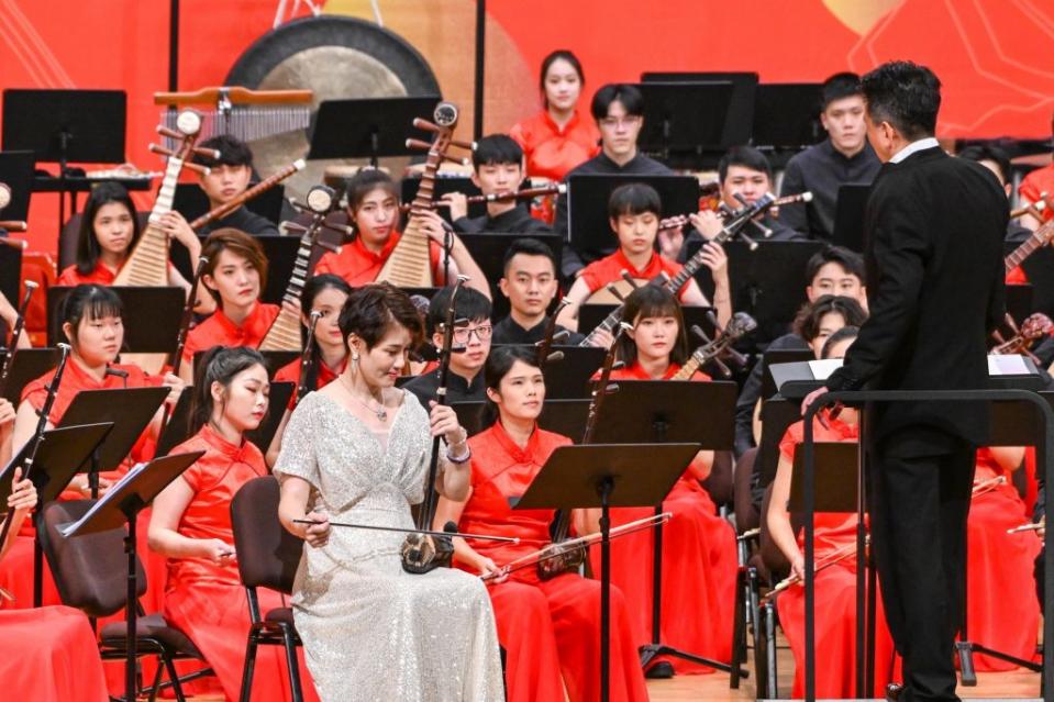 「2022竹塹國樂節」閉幕音樂會《名家名曲》，為第十二屆竹塹國樂節畫下完美句點。　（記者曾芳蘭攝）