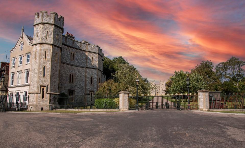 Windsor Castle looking towards the George VI Gateway