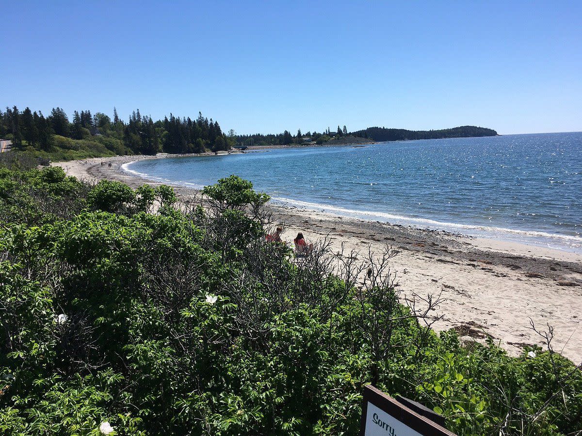 Beach at Roque Bluffs State Park