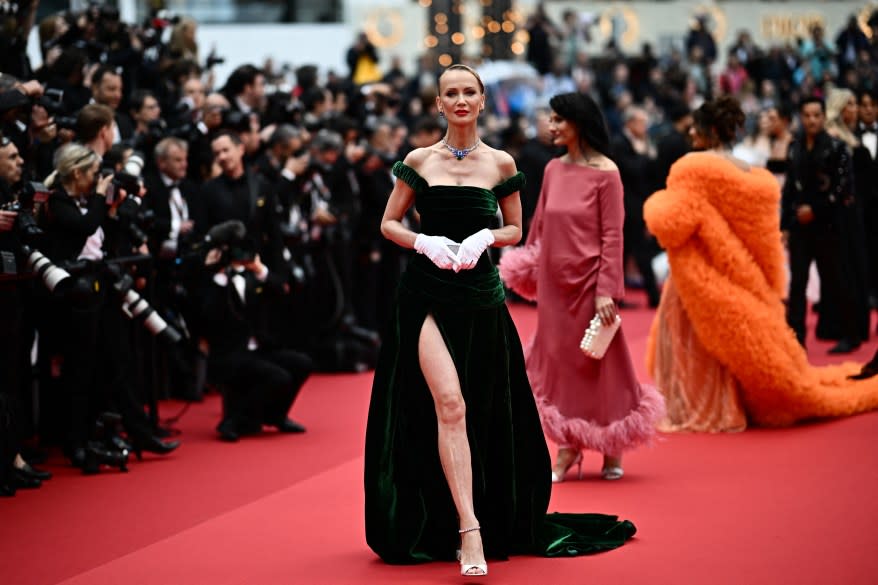 Russian model Tatiana Korsakova arrives for the Opening Ceremony and the screening of the film 