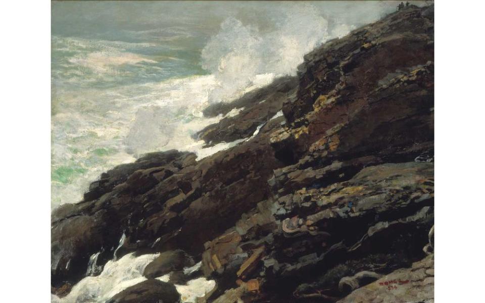 High Cliff, Coast of Maine, 1894, oil on canvas by Winslow Homer. Smithsonian American Art Museum, Gift of William T. Evans.