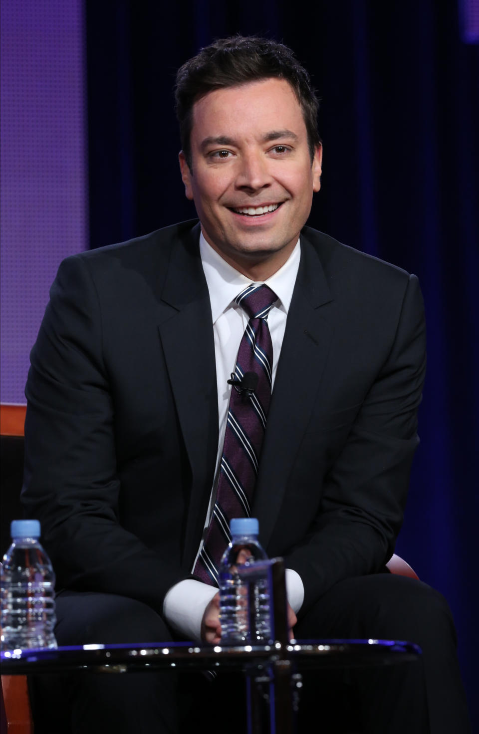 This photo released by NBC shows Jimmy Fallon who will be the new host of "Tonight Show Starring Jimmy Fallon". (AP Photo/NBC, Chris Haston)