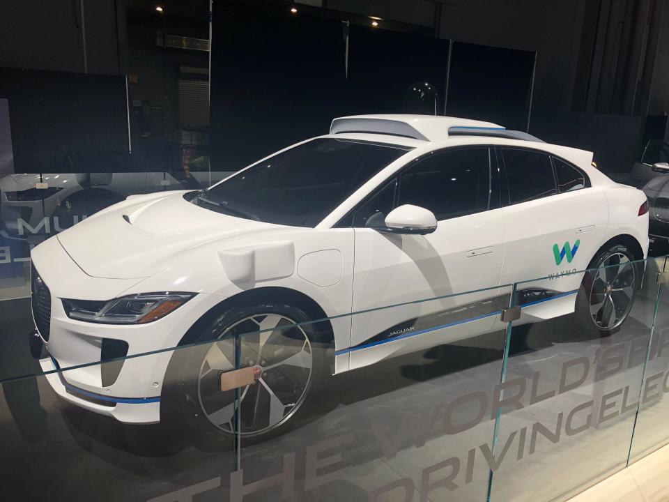 Jaguar I-PACE Waymo self-driving model (Credit: Pras Subramanian)