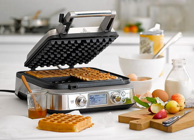 Chefman Belgian Deep Stuffed Waffle Maker, Mess-Free Moat, 5 in