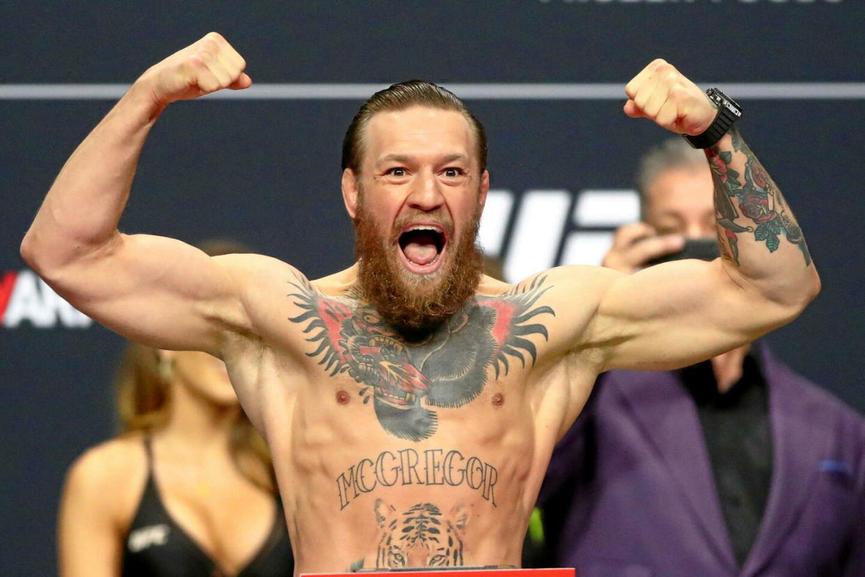 La star irlandaise Conor McGregor fera son retour le 29 juin prochain lors de l’UFC 303.  - Credit:Mark J. Rebilas-USA TODAY Sports/SIPA / SIPA / Mark J. Rebilas-USA TODAY Sports