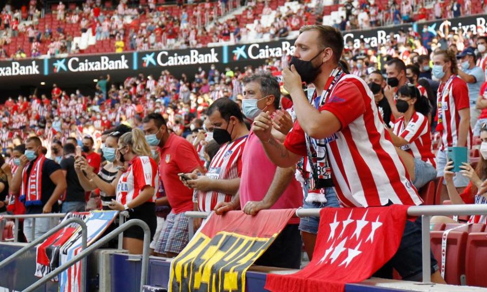 Atlético Madrid fans returned to the Wanda Metropolitano at the weekend.