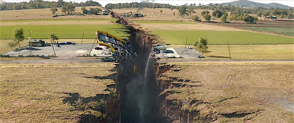 san andreas earthquake chasm