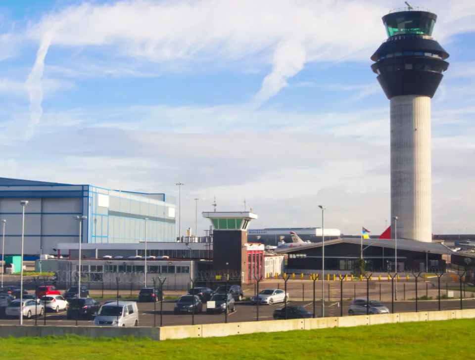 Der Flughafen Manchester