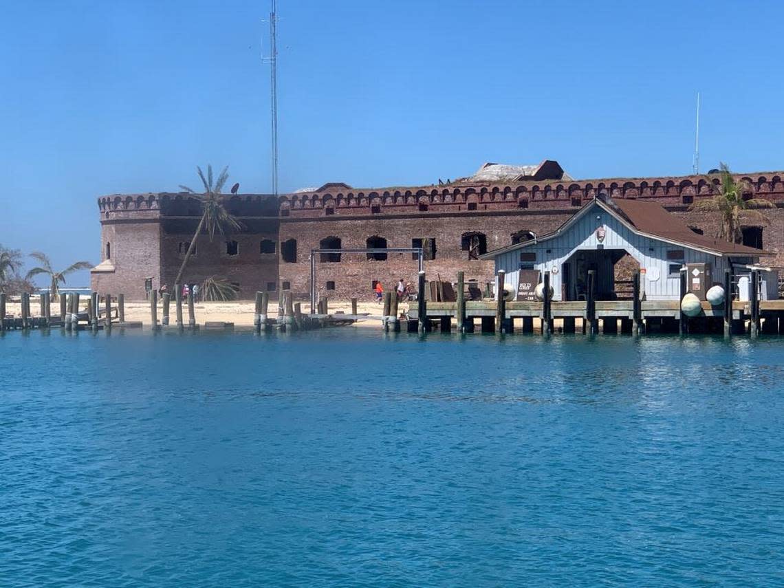 The National Park Service announced that ferry service to the Dry Tortugas National Park, which includes Fort Zachary Taylor, resumed Monday, Oct. 10, 2022.