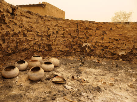 A view of the area following the March 23 attack by militiamen that killed about 160 Fulani people, in Ogossagou Village, Mali, March 31, 2019 in this handout picture obtained April 18, 2019. ICRC via REUTERS