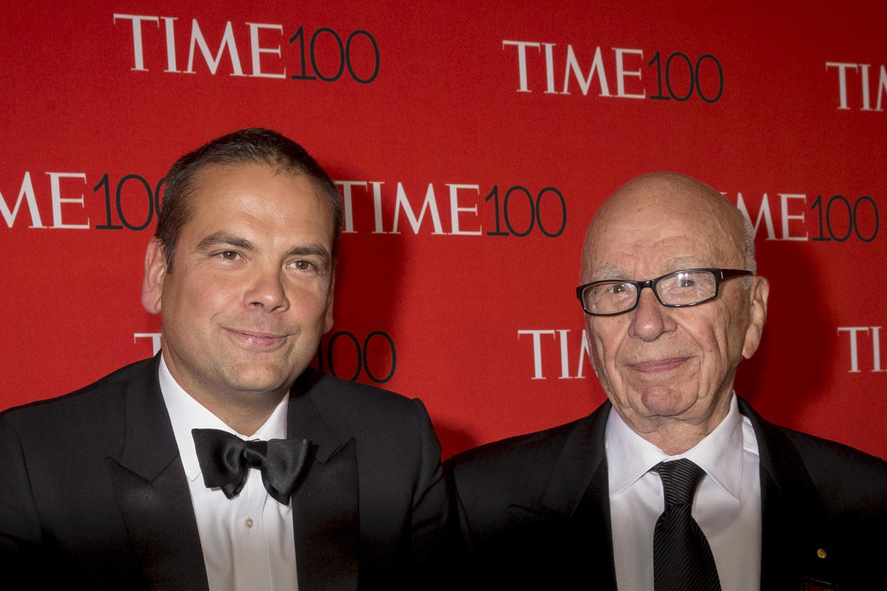 Lachlan Murdoch and Rupert Murdoch | Photo Credits: Corbis