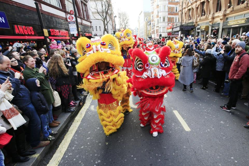 A previous Chinese New Year parade (Jonathan Brady/PA Wire)