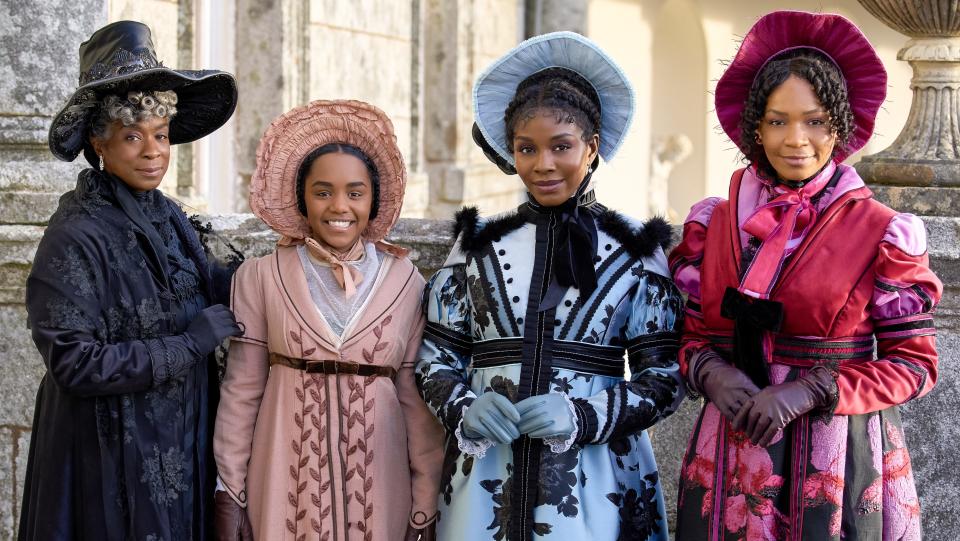 Susan Lawson-Reynolds, Beth Angus, Deborah Ayorinde, Bethany Antonia, Sense and Sensibility, 2024 loveuary hallmark