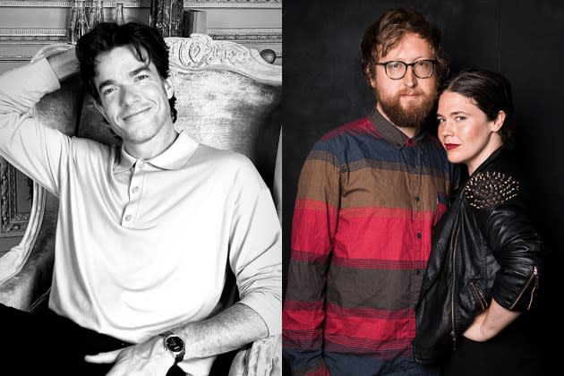 Star John Mulaney and husband-wife folk duo The Bengsons - Credit: Courtesy of ALL IN