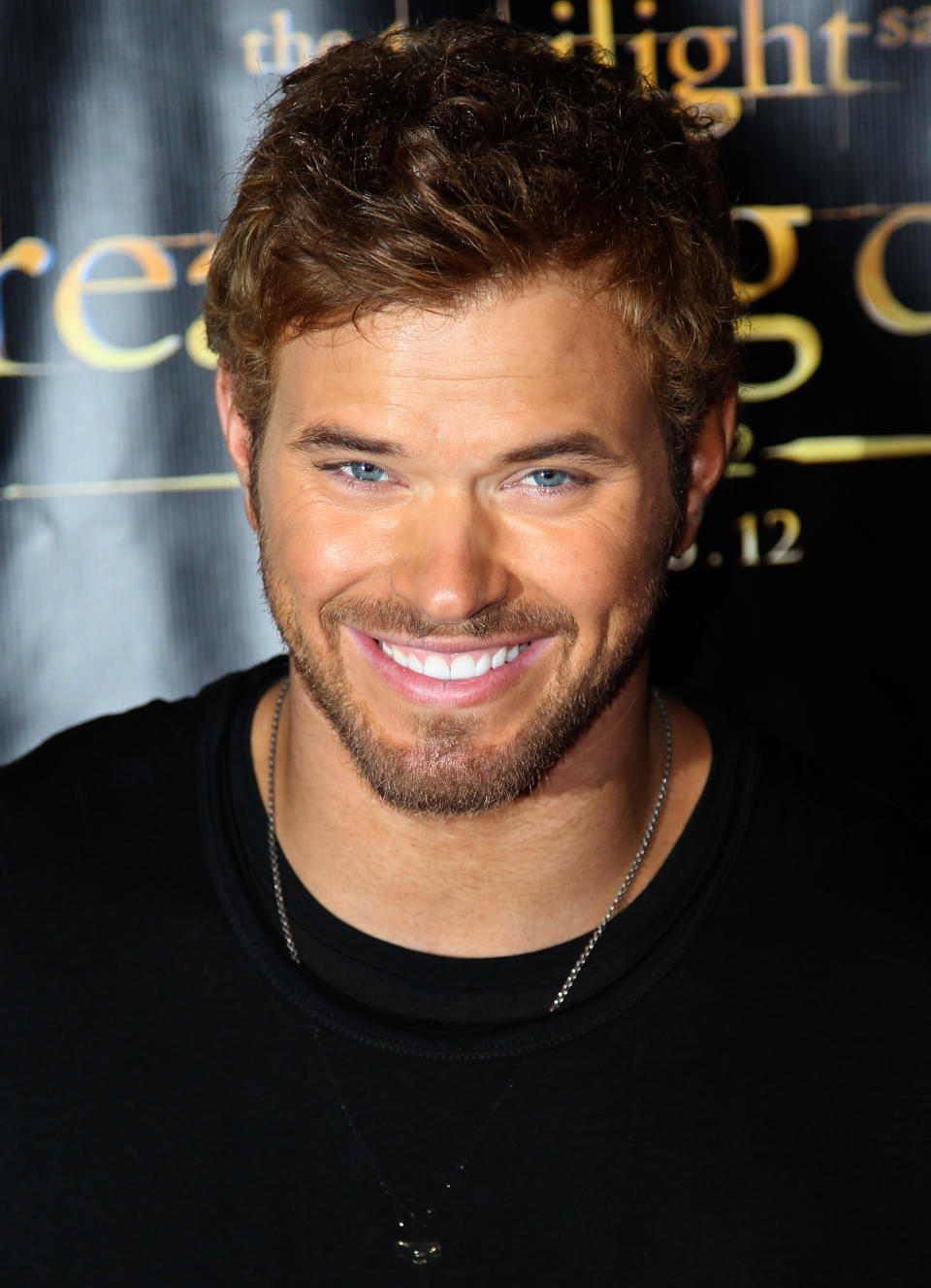 Actor Kellan Lutz arrives at Summit Entertainment's "The Twilight Saga: Breaking Dawn - Part 2" VIP Comic-Con celebration, Wednesday, July 11, 2012, in San Diego. (Photo by Matt Sayles/Invision/AP)